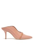 Matchesfashion.com Malone Souliers - Constance Patent Leather Mules - Womens - Nude