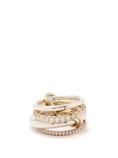 Spinelli Kilcollin - Stella Mx Diamond & 18kt Gold Ring - Womens - Multi