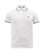 Moncler - Logo-appliqu Cotton-piqu Polo Shirt - Mens - White