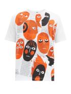 Matchesfashion.com Junya Watanabe - Real Review-print Cotton-jersey T-shirt - Mens - White Multi