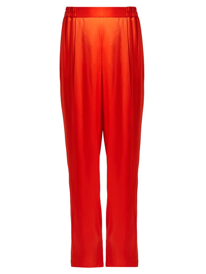Stella Mccartney Cicely Wide-leg Satin Trousers