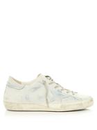 Golden Goose Deluxe Brand Super Star Low-top Denim-effect Leather Trainers