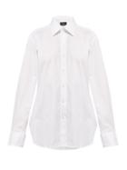 Matchesfashion.com Emma Willis - Houndstooth Cotton Shirt - Womens - White