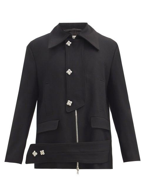 Matchesfashion.com Namacheko - Larabee Buttoned Wool Jacket - Mens - Black