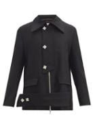 Matchesfashion.com Namacheko - Larabee Buttoned Wool Jacket - Mens - Black
