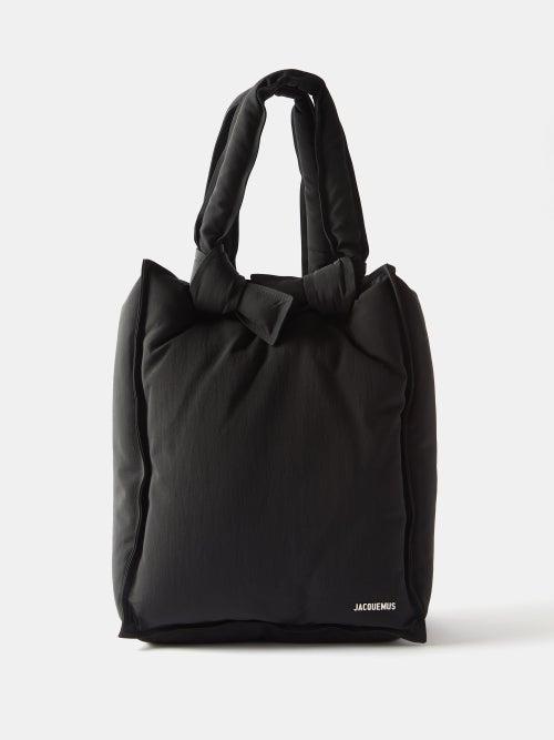 Jacquemus - Cuscunu Padded-nylon Tote Bag - Mens - Black