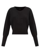 Joseph - Cardigan-stitch Wool Sweater - Womens - Black