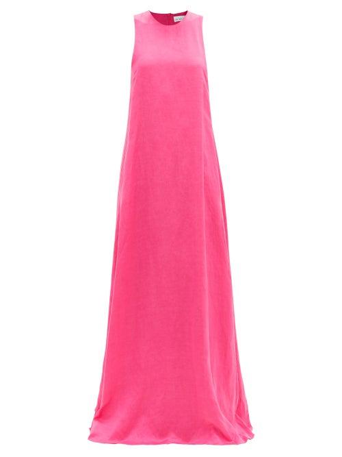 Matchesfashion.com Raey - Seam-detail Trapeze Maxi Dress - Womens - Fuchsia