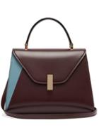 Matchesfashion.com Valextra - Iside Medium Leather Bag - Womens - Burgundy Multi