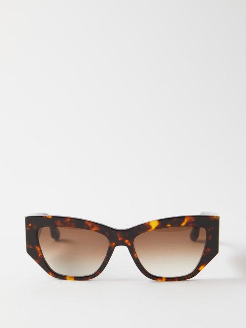 Victoria Beckham - Cat-eye Tortoiseshell-acetate Sunglasses - Womens - Tortoiseshell