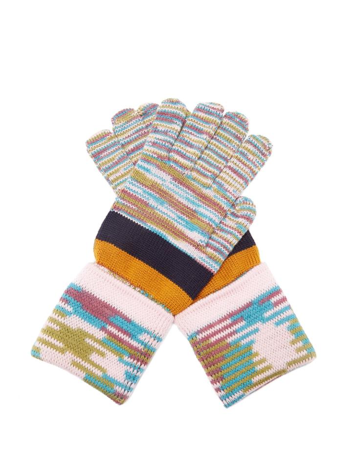 Missoni Striped Wool Gloves