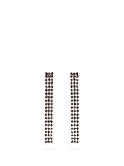 Matchesfashion.com Etro - Crystal Mesh Earrings - Womens - Black