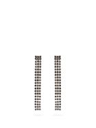 Matchesfashion.com Etro - Crystal Mesh Earrings - Womens - Black