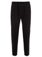 Matchesfashion.com Givenchy - Side Stripe Wool Track Pants - Mens - Black