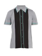 Lanvin Contrast-panel Button-down Wool Polo Shirt