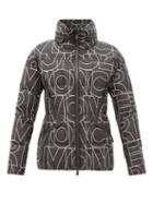 Matchesfashion.com Moncler Grenoble - Dixence Logo-print Down-blend Quilted Jacket - Womens - Black White