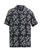 Matchesfashion.com More Joy By Christopher Kane - More Joy-print Cotton-blend Shirt - Mens - Black