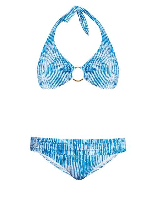 Matchesfashion.com Melissa Odabash - Brussels D G Underwired Bikini - Womens - Blue Print