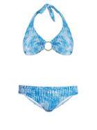 Matchesfashion.com Melissa Odabash - Brussels D G Underwired Bikini - Womens - Blue Print