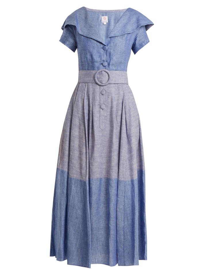 Gül Hürgel Linen And Cotton-blend Dress