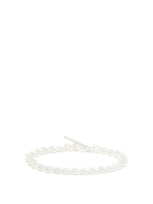 Matchesfashion.com All Blues - Chain Link Sterling Silver Bracelet - Mens - Silver