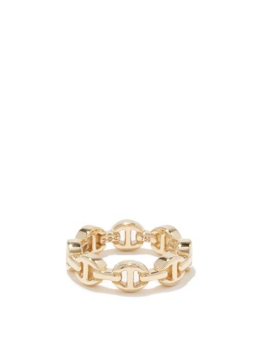 Hoorsenbuhs - Dame Tri-link 18kt Gold Ring - Womens - Yellow Gold