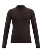 Matchesfashion.com Bottega Veneta - Techno Skin Roll-neck Jersey Sweater - Mens - Brown