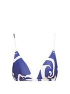 Matchesfashion.com Bower - Tangiers Bikini Top - Womens - Blue Print