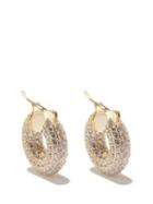 Ladies Jewellery Fallon - Doughnut Zircon & 14kt Gold-plated Earrings - Womens - Gold