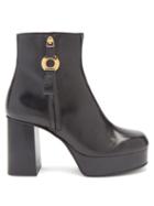 Matchesfashion.com See By Chlo - Leather Platform Ankle Boots - Womens - Black