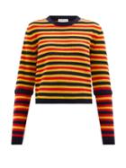 Victoria Beckham - Striped Wool Sweater - Womens - Multi