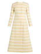 Emilia Wickstead Dominique Striped Wool-blend Coat
