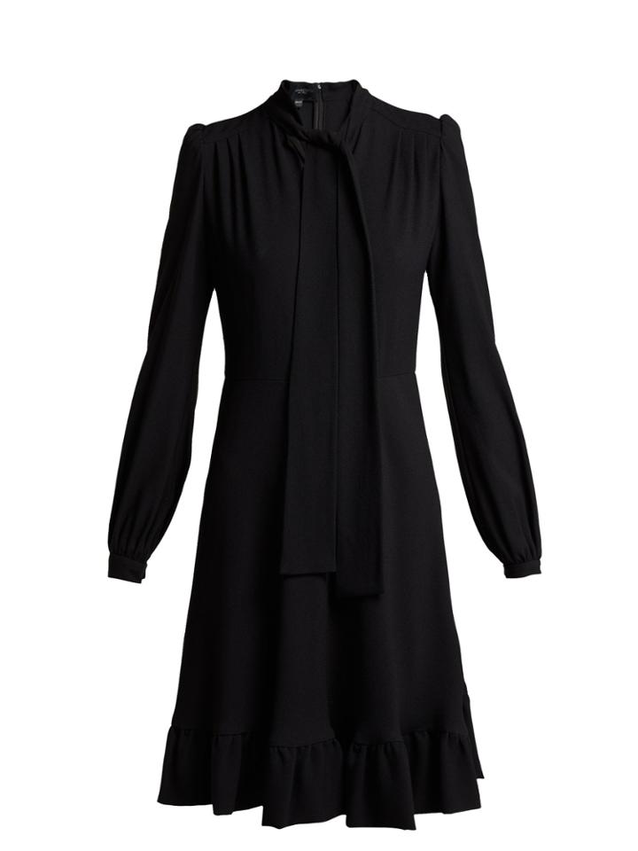 Giambattista Valli Pussy-bow Crepe Dress