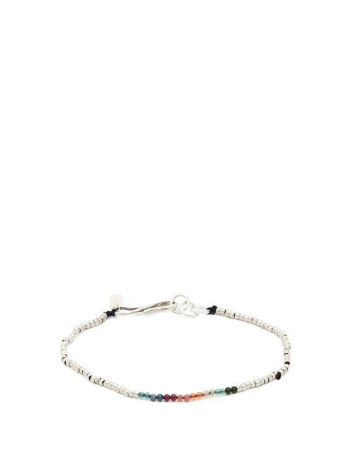 Matchesfashion.com Paul Smith - Stone And Silver Beaded Bracelet - Mens - Multi