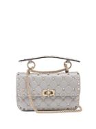 Valentino Rockstud Spike Small Quilted-leather Shoulder Bag