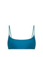 Matchesfashion.com Jade Swim - Muse Scoop Bikini Top - Womens - Blue