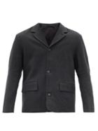 Matchesfashion.com Another Aspect - Single-breasted Linen Blazer - Mens - Black