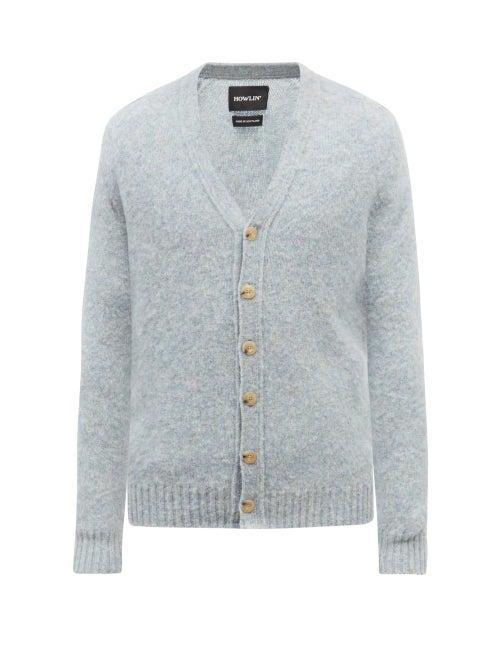 Howlin' - Will-o-the-wisp Wool Cardigan - Mens - Light Blue