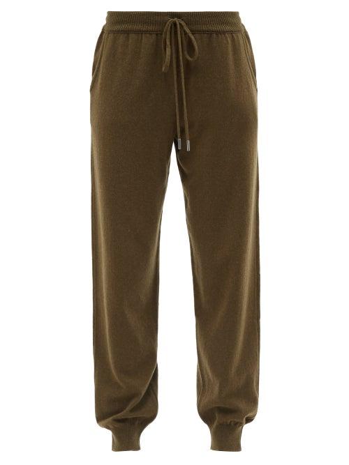Johnstons Of Elgin - Cashmere Track Pants - Womens - Khaki
