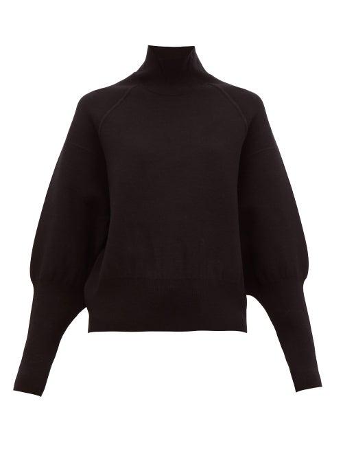 Matchesfashion.com Acne Studios - Kelenor Balloon Sleeve Sweater - Womens - Black