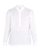 Matchesfashion.com Orlebar Brown - Ridley Riviera Point Collar Linen Shirt - Mens - White
