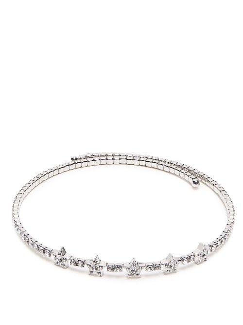 Matchesfashion.com Miu Miu - Star Crystal Embellished Choker - Womens - Crystal