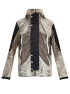 Matchesfashion.com Arnar Mar Jonsson - Overdyed Canvas-panelled Shell Hooded Jacket - Mens - Black