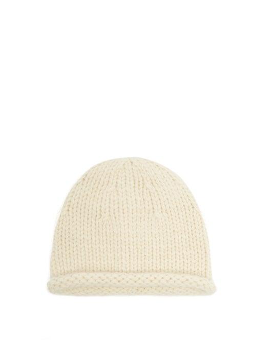 Matchesfashion.com Jil Sander - Rolled-hem Wool-blend Beanie - Womens - Beige