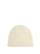Matchesfashion.com Jil Sander - Rolled-hem Wool-blend Beanie - Womens - Beige