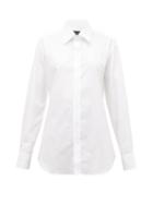 Matchesfashion.com Emma Willis - Surfina Cotton Diamond-piqu Shirt - Womens - White