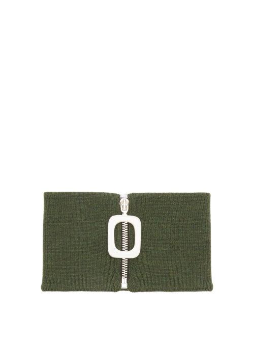 Matchesfashion.com Jw Anderson - Merino Wool Neckband - Mens - Khaki