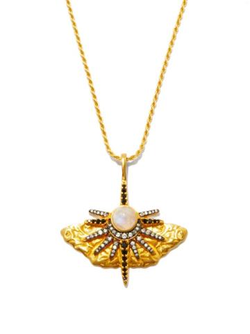 Harris Reed X Missoma - Pearl & 18kt Gold-plated Butterfly Necklace - Womens - Gold Multi