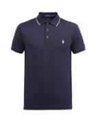 Matchesfashion.com Polo Ralph Lauren - Cotton-blend Piqu Polo Shirt - Mens - Navy