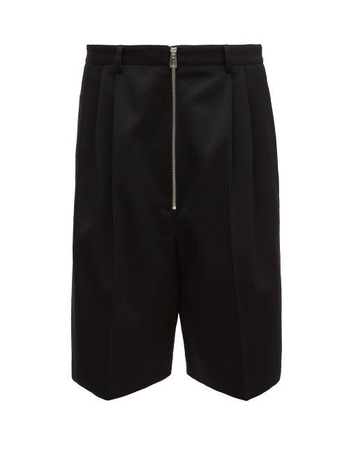Loewe - Zipped Bermuda Shorts - Mens - Black